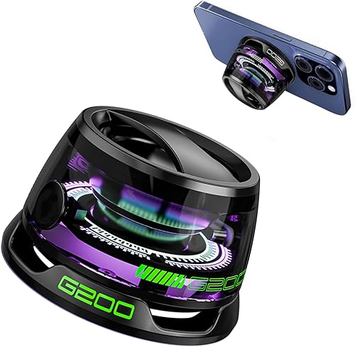 Parlante magnético con imán y luz RGB