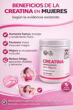 Creatina especial para Mujeres 3 en 1 | Energía, Fuerza y Recuperación